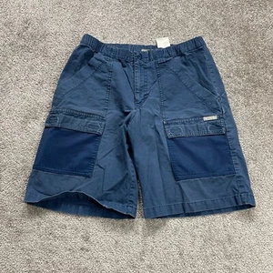 Columbia Halfmoon Cargo Shorts Kids Boys Large Blue Cotton Casual Outdoor 30x9 - Picture 1 of 13