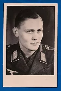 cartolina fotografica originale seconda guerra mondiale soldato tedesco Luftwaffe - Foto 1 di 1