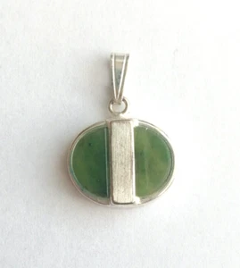 Colgante Art Deco con Jade Plata 925 (3220) - Imagen 1 de 4