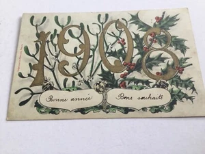 CPA fantaisie - Bonne année 1908 - Imagen 1 de 2