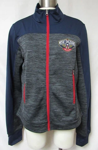 New Orleans Pelicans Women's Size Large Track Jacket C1 4743 Cover