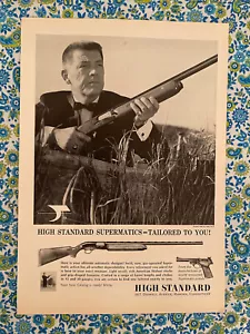 Vintage 1966 High Standard Supermatic Automatic Shotgun Print Ad - Bild 1 von 7
