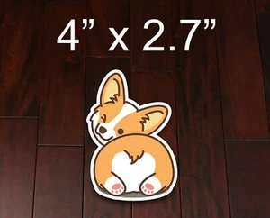 Corgi Butt Super Cute Dog Retro Vinyl Sticker Bumper Decal Car Decal - Picture 1 of 1
