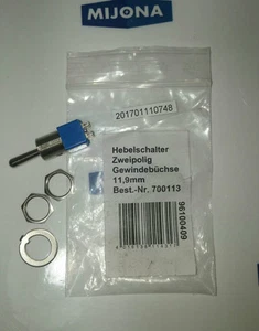 Interruptor de palanca buje roscado bipolar 11,9 mm 700113 - Imagen 1 de 1