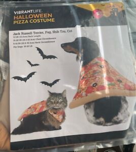 NEW Pizza Costume 1pc Pet Size Small Dog Cat (10-20 lb) Halloween Vibrant Life
