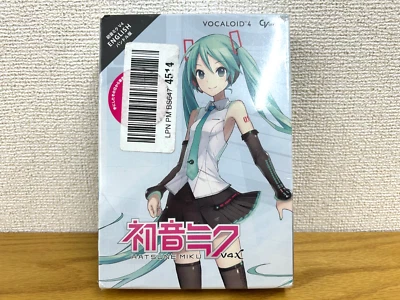 CRYPTON VOCALOID4 Hatsune Miku V4X English bundle DVD Software Unopened - Image 1 of 4