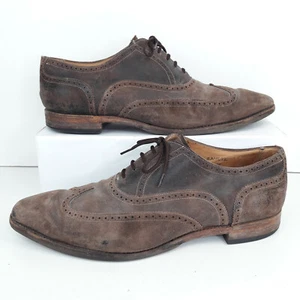 Joseph Cheaney Herrenschuhe UK 10,5 F Braun Samuel Brogue Halbschuhe Hergestellt in England - Bild 1 von 17