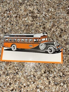 10 Vintage NOS The Short Line Bus Service Advertising Blotter NEW OLD STOCK - Picture 1 of 7