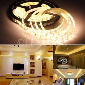 5 M STRISCIA STRIP 300 LED SMD 5630 LUCE CALDA 5 MT ALTA LUMINOSITA IMPERMEABILE - Foto 1 di 5