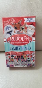 Rudolph Family Bingo Game Christmas Holiday Kids - Picture 1 of 6