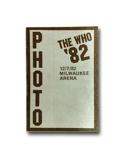 Pase de concierto fotográfico auténtico 1992 de The Who certificado de autenticidad Daltrey Townshend - Imagen 1 de 3