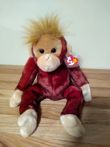 Ty Beanie Buddies "Schweetheart" Orangatang Plush Stuffed Toy 1999 (DSLRT01K) - Picture 1 of 5