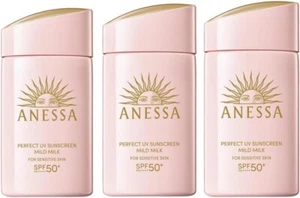 ANESSA Perfect UV Sunscreen Mild Milk NA SPF50+Shiseido Japan / 60ml x 3 sets - Picture 1 of 6
