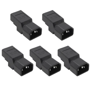 5-Pack IEC 320 C14 Male to Nema 5-15R Female Power Adapters - Picture 1 of 6