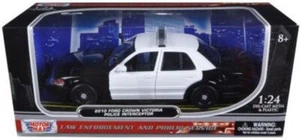 Ford Crown Victoria 2007 Police Interceptor 1/24 con barra de luz transparente Motormax Car - Imagen 1 de 1