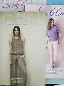 Sublime Luxury Brand by Sirdar Pattern Design Books 698 - 701 - 724 Knit Crochet - Picture 1 of 37