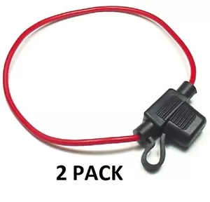 PAQUETE DE 2 - FUSEHOLDER EN LÍNEA MINI CAJERO AUTOMÁTICO IMPERMEABLE 16 AWG / CALIBRE # FHM16-2PK - Imagen 1 de 2