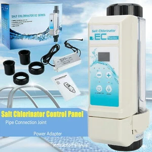 Sistema completo generador de cloro salino para ≤ 10K galones piscina estanque spa - Imagen 1 de 14