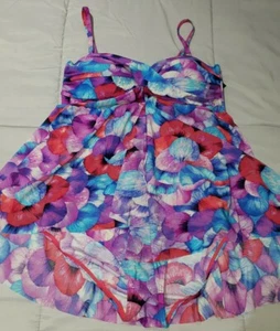 Alisha Levine Swim Dress Padded Bra 1pc Swimsuit US Size 8 NWT - Picture 1 of 6