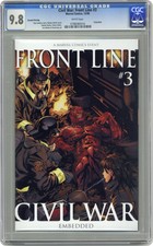 Civil War Front Line #3B Watson Variant 2nd Printing CGC 9.8 2006 0788380016
