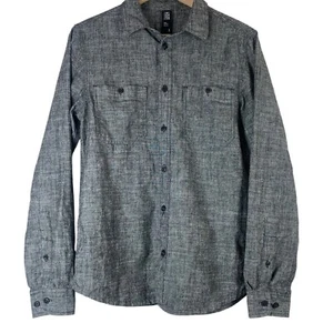 Mountain Hardwear Shirt Size Small Gray Long Sleeved Button Up Mens - Picture 1 of 5