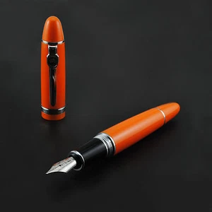 Promotion Jinhao 159 General Orange Füllfederhalter 2 Federn Medium Feinsilber Clip - Bild 1 von 6