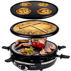 Syntrox Germany 4 in 1 Raclette fr 6 Personen Grill Tischgrill Crepes Maker
