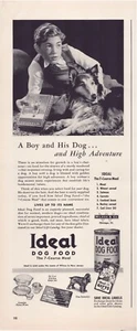Print Ad Ideal Dog Food 1940 Pyrex Offer Half-Page Magazine 5"x12" - Picture 1 of 1