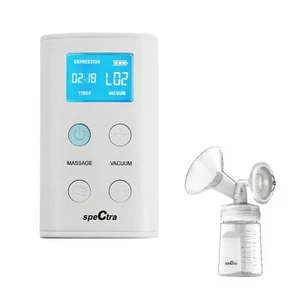 Spectra 9+ Portable Electric Breast Pump Rechargeable Massage Pressure Control - Picture 1 of 10