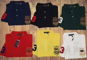 NEW POLO RALPH LAUREN Big & Tall Assorted Colors Classic Fit Triple Pony Polo - Picture 1 of 14