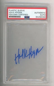 Hulk Hogan PSA/DNA Karte Penny Sleeve UNIKAT handsigniert HOF 368 - Bild 1 von 3