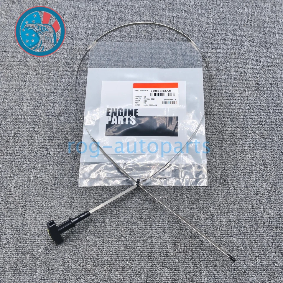 NEW Engine Oil Dipstick Dip Stick Fits 03-06 Ram 2500 3500 5.9L Diesel 5086843AB - Image 1 of 4