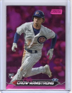 Tarjeta de novato Pete Crow-Armstrong 2024 Topps Stadium Club lámina rosa #29 - Cubos - Imagen 1 de 1