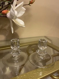 Duncan Miller Glass Co. CANTERBURY No.115 Crystal Single Candle Holder - Picture 1 of 10