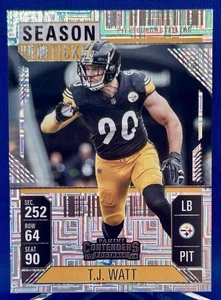 2024 Panini Contenders #83 TJ Watt MOJO Hobby Season Ticket Steelers - Bild 1 von 2