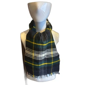 Vestido bufanda de lana de cachemir Johnstons of Elgin Gordon tartán Escocia a cuadros de colección - Imagen 1 de 10