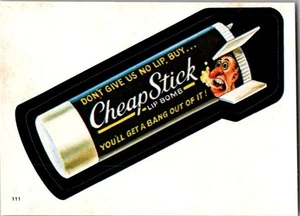 1982 Topps verrückte Pakete Album Aufkleber #111 billiger Stick Lippenbalsam - kostenloser Versand B - Bild 1 von 2