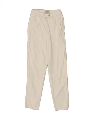 ARMANI JEANS Womens High Waist Casual Trousers UK 12 Medium W26 L30  White BD46 - Image 1 of 4