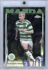 2024-25 Topps Chrome UEFA Soccer Black Lava RayWave Daizen Maeda /10 Celtic Fc - Picture 1 of 2