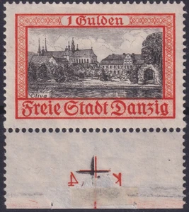 Gdansk 1 florín Mi.Nr. 297 sin usar con pliegue * 1938 - Imagen 1 de 2