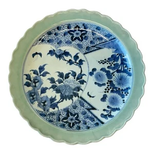 Großer antiker chinesischer Porzellanteller aus der Qing Dynastie - Bild 1 von 4