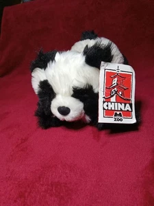 Pandabär LeLe Memphis Zoo 11 Zoll LAGE-SITZSACK PANDA Stofftier sehr weich - Bild 1 von 11
