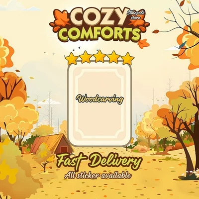 Holzschnitzerei_Mono_Poly_-Go_Aufkleber_5 Sterne ⭐ Cozy Comfort Album 🔥 - Bild 1 von 3