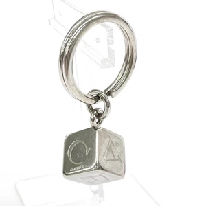 Used Cartier Decor Dice Cube Key Ring Keychain Metal - Picture 1 of 6
