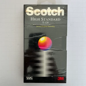 Scotch T-120 High Standard VHS VCR Video Tape Blank Sealed - NEW - Picture 1 of 4