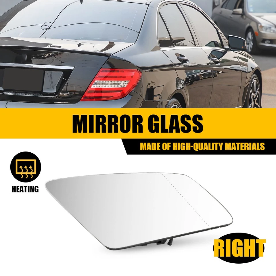 Espejo retrovisor lateral pasajero vidrio térmico para Mercedes-Benz C250 CL550 CLS400 E63 S350 Foto 1 de 4