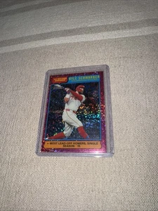 Rompe récords Topps Heritage Kyle Schwarber Pink Sparkle Chrome '24 2025 - #2 - Imagen 1 de 2