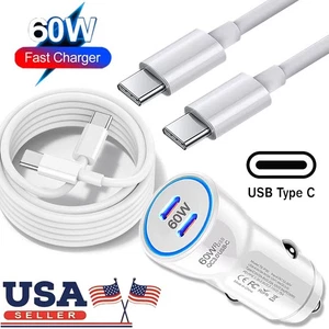 Mini Cargador de Coche 65W Carga Rápida Dural USB-C Para Motorola Moto G Stylus/Alimentación - Imagen 1 de 21
