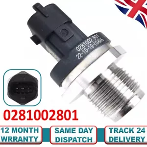 FUEL RAIL PRESSURE SENSOR For VAUXHALL_OPEL_RENAULT_IVECO_SAAB_FORD-FIAT_VOLVO - Picture 1 of 5