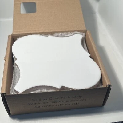 Paquete de 5 azulejos blancos de cerámica Allen + Roth Ogee #0526288 estilo marroquí Foto 1 de 4